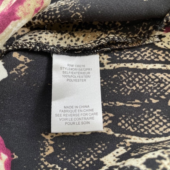 DR2 Size Small Rose Snakeskin Print Tunic Dress - Picture 7 of 9